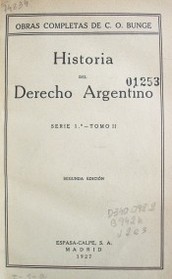 Historia del Derecho Argentino