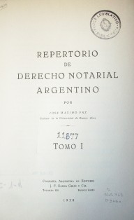Repertorio de derecho notarial argentino