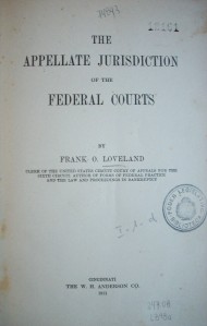 The appellate jurisdiction of the federal courts
