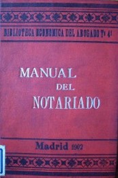 Manual del notariado