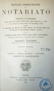 Manuale teorico-pratico del notariato