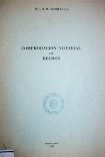 Comprobación notarial de hechos