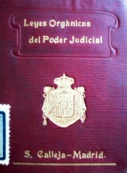 Leyes orgánicas del Poder Judicial
