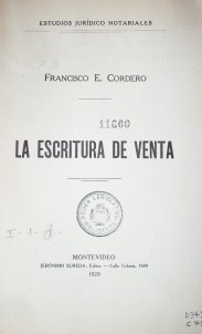 La escritura de venta