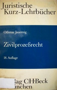 Zivilprozessrecht : ein studienbuch