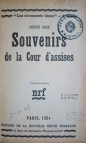 Souvenirs de la cour d'assises