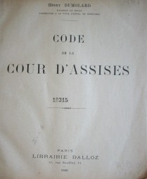 Code de la cour d'assises