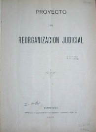 Proyecto de reorganización judicial