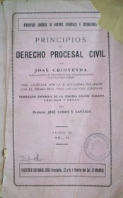 Principios de Derecho Procesal Civil