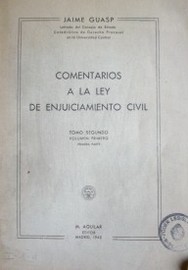 Comentarios a la Ley de Enjuiciamiento Civil