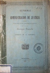 Reformas a la administración de justicia