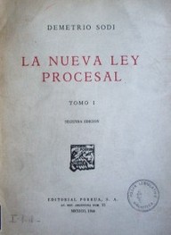 La nueva ley procesal