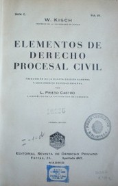 Elementos de derecho procesal civil
