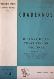 Defensa de la Constitución Nacional