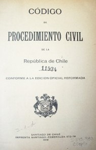 Código de Procedimiento Civil