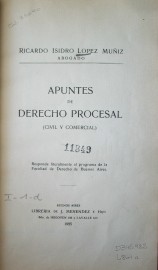 Apuntes de derecho procesal (civil y comercial)