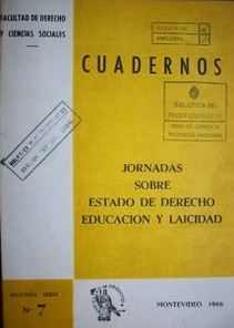 Jornadas sobre Estado de Derecho, Educación y Laicidad