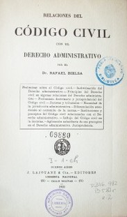 Relaciones del Código Civil con el derecho administrativo