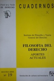 Filosofía del Derecho : aportes actuales