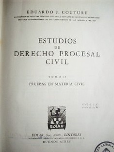 Estudios de Derecho Procesal Civil