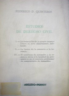 Estudios de Derecho Civil