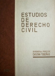 Estudios de Derecho Civil