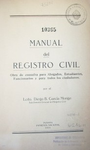 Manual del Registro Civil