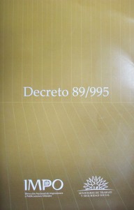 Decreto 89/995 : 14 de Marzo de 1995