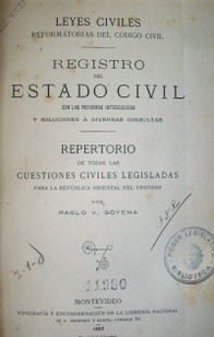 Leyes civiles reformatorias del Código Civil