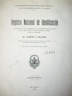 Registro nacional de identificación