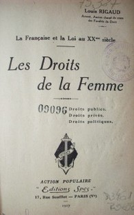 Les droits de la femme