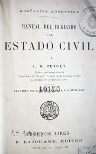 Manual del registro del Estado Civil