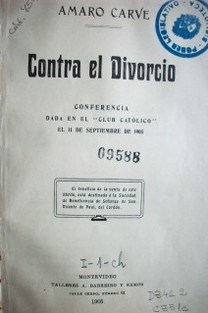 Contra el divorcio