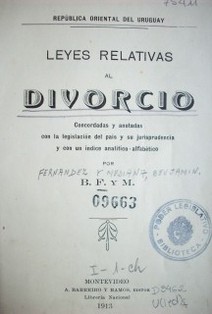 Leyes relativas al divorcio