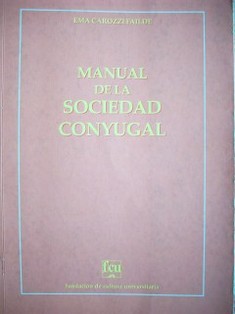 Manual de la sociedad conyugal