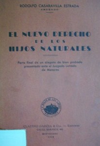 El nuevo derecho de los hijos naturales