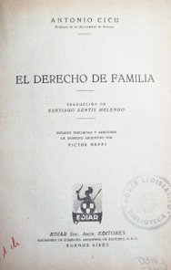 El Derecho de Familia