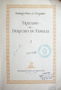 Tratado de Derecho de familia