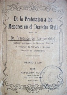 De la protección a los menores en el Derecho Civil