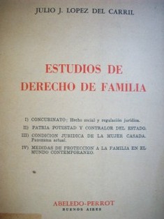Estudios de derecho de familia