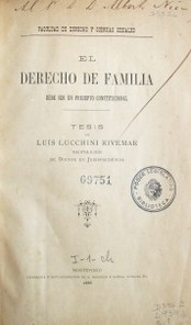 El Derecho de familia debe ser un precepto constitucional