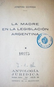 La madre en la legislación argentina
