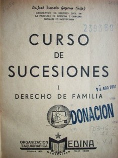 Curso de sucesiones