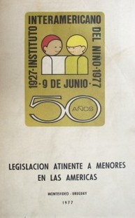 Legislación atinente a menores en las Américas