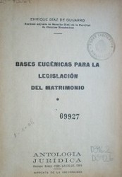 Bases Eugénicas para la legislación del matrimonio