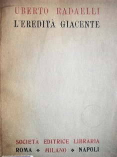 L'eredità giacente