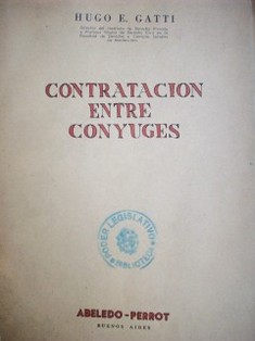 Contratación entre conyuges