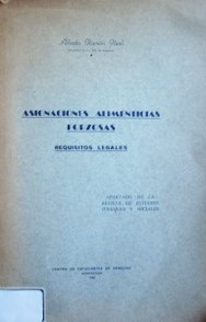 Asignaciones alimenticias forzosas : requisitos legales