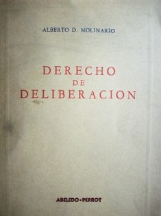 Derecho de deliberación