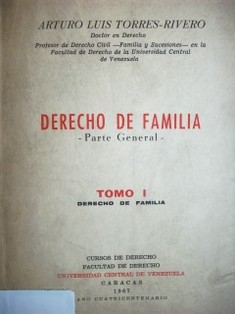 Derecho de familia : parte general